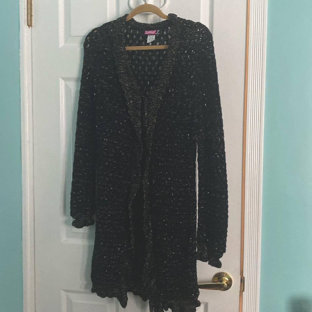 Cardigan ( black with gold accents)